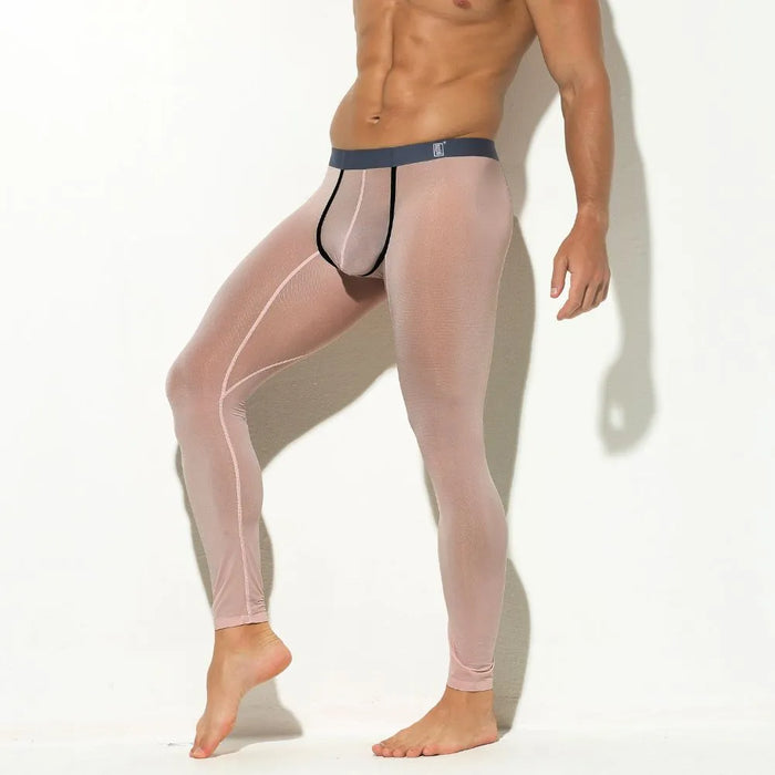JEWYEE MENS  breathable ICE SILK leggings feels fantastic next to skin and has plenty of stretch for greater comfort while working out.Silky fabric reduces chafing between thighs.Spacious 3d pouch provides enough support.