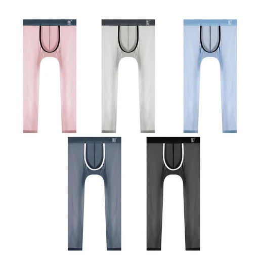 JEWYEE MENS  breathable ICE SILK leggings feels fantastic next to skin and has plenty of stretch for greater comfort while working out.Silky fabric reduces chafing between thighs.Spacious 3d pouch provides enough support.
