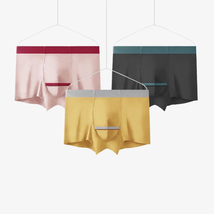 FINAL SALE - (4 pack)  Hooded Pouch - Men's Modal Trunks- JEWYEE 5320