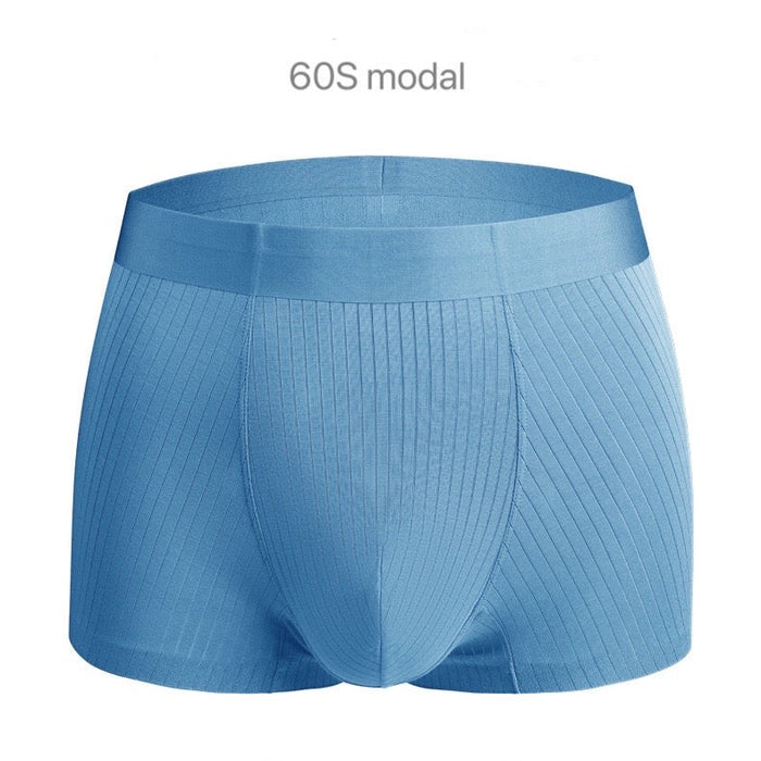 FINAL SALE - (4-Pack) Men's Striped Super Soft Modal Underpants  JEWYEE 1910