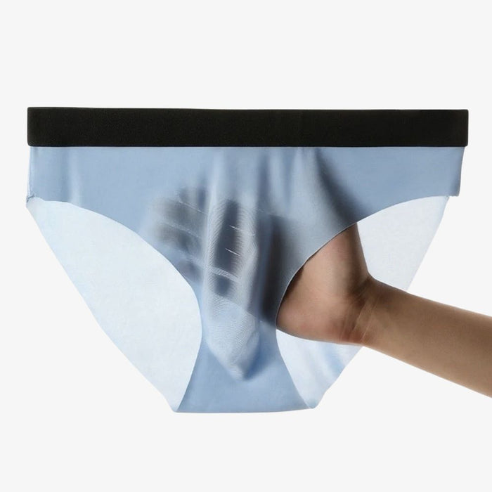 FINAL SALE - (4-Pack) No chafe  Pouch - Men's Ultra Thin Ice silk Briefs - JEWYEE 406