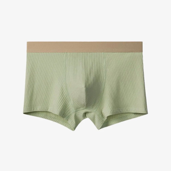 FINAL SALE - Men's Premium Cotton Ribbed Underpants (4-Pack) -JEWYEE 8893