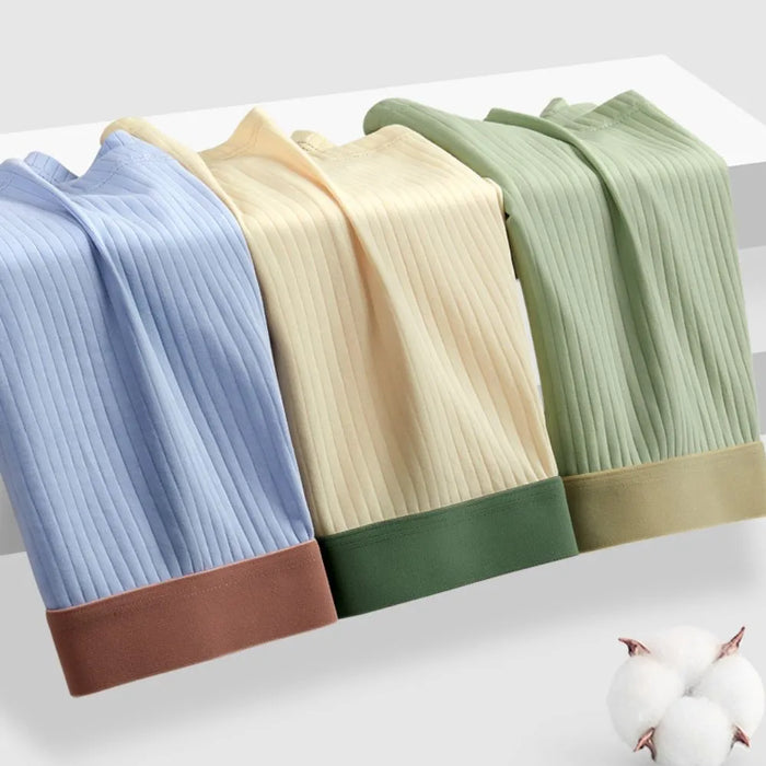 FINAL SALE - Men's Premium Cotton Ribbed Underpants (4-Pack) -JEWYEE 8893