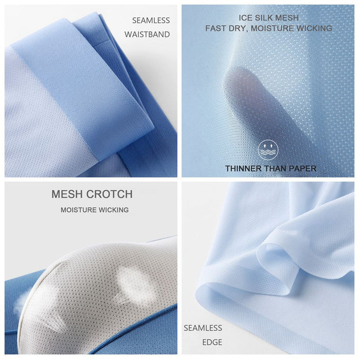 JEWYEE MENS UNDERWEAR. Ultra thin ice silk mesh. Feels like a cool breeze.