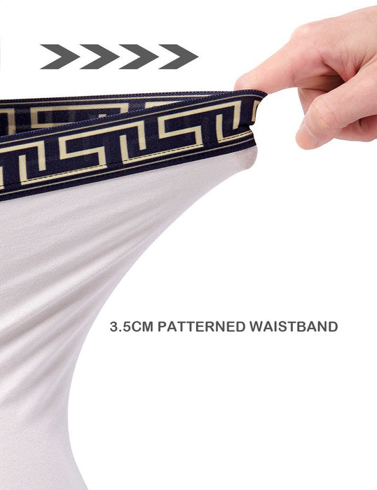 FINAL SALE - Dual Pouch - Men's Patterned Waistband Modal Underwear (3-Pack) JEWYEE 8002B