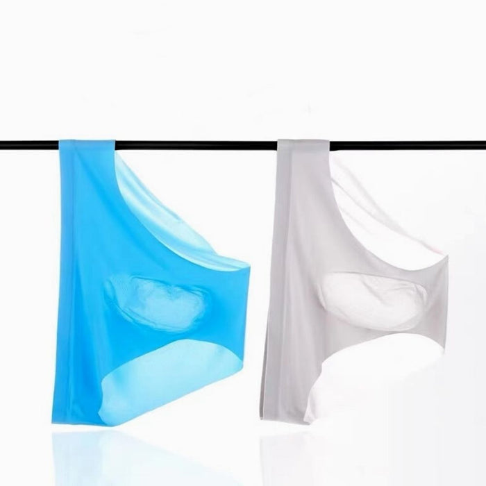 FINAL SALE - 5 Pack-3D Seamless Pouch - Men's Ultra Thin Ice Silk Briefs JEWYEE 8038/B324