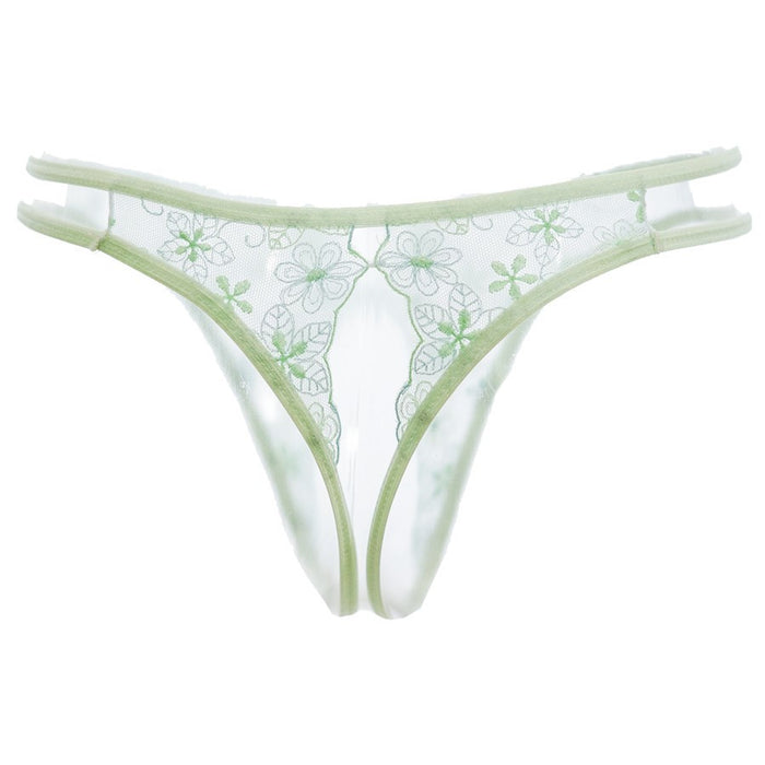 FINAL SALE - (3 Pack)  Lace Crotchless Underpants for Women JEWYEE 1370