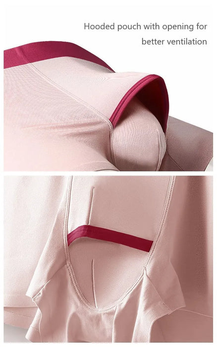 FINAL SALE - (4 pack)  Hooded Pouch - Men's Modal Trunks- JEWYEE 5320