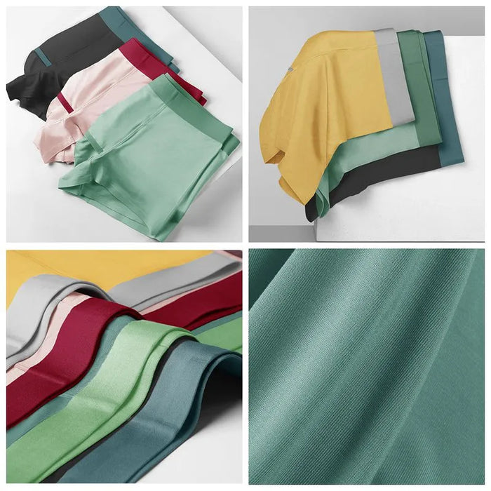 FINAL SALE - (4 pack)  Hooded Pouch - Men's Modal Trunks- JEWYEE 5320
