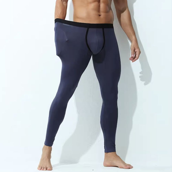 JEWYEE MENS LONG JOHN. Ultra thin modal thermal leggings is  feels fantastic next to skin and has plenty of stretch for greater comfort while working out.