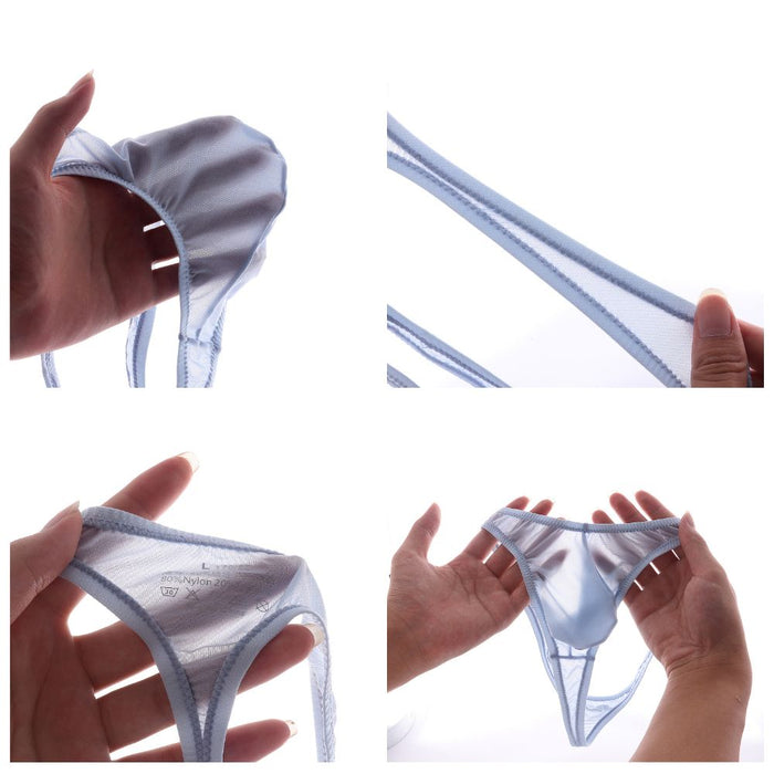 JEWYEE MEN'S UNDERWEAR. Ultra thin mesh, no more discomfort against your private area. Feels as good as nothing. Ultra thin ice silk. Seamless. Silk feeling.  Featherlight. 4-Way stretch. Moisture wicking. Fast Dry. 