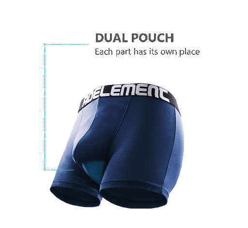 Downward Dual Pouch Trunks