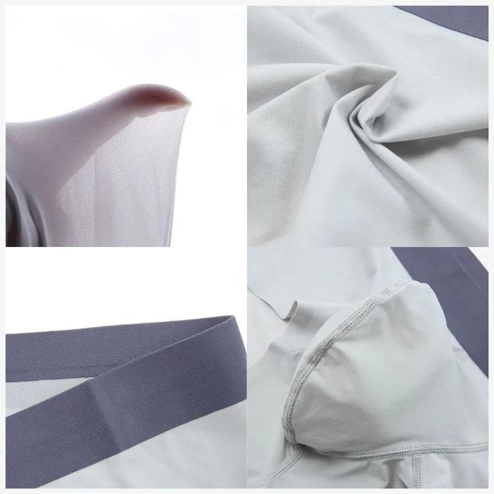 (5-Pack) Men's Ultra Thin Ice Silk Low-Rise Underpants-JEWYEE 810