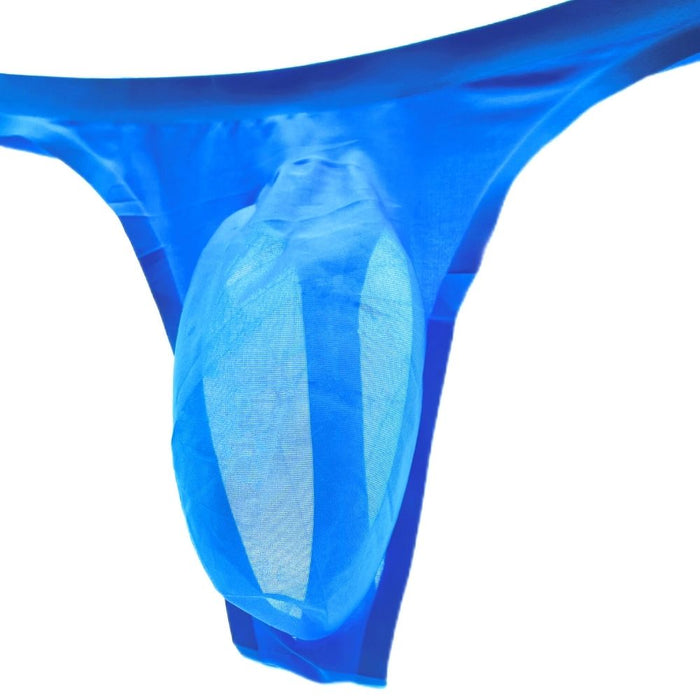 JEWYEE mens thong underwear. No-Chafe 3D seamless pouch thongs for men. Mens Seamless ice silk thongs. Silk feeling. Featherlight. Moisture wicking. Fast dry , super comfort . Mens pouch underwear.