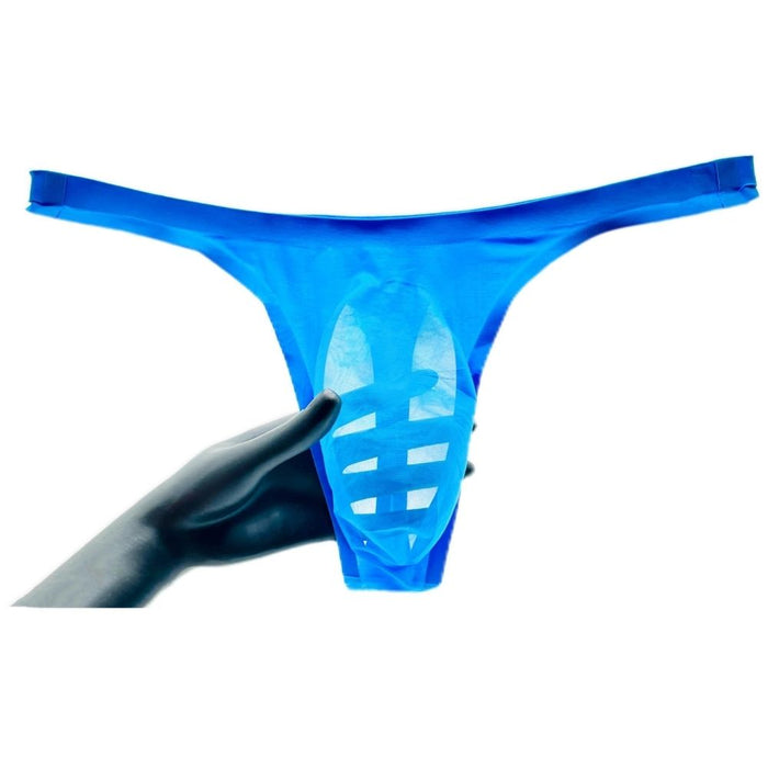 JEWYEE mens thong underwear. No-Chafe 3D seamless pouch thongs for men. Mens Seamless ice silk thongs. Silk feeling. Featherlight. Moisture wicking. Fast dry , super comfort . Mens pouch underwear.