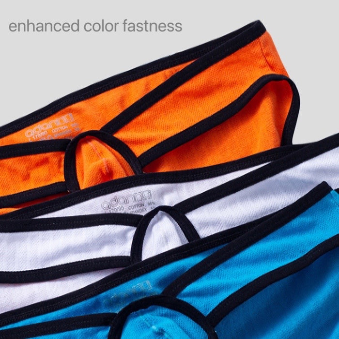 FINAL SALE -  (3-Pack) Men's Cotton Briefs with Spacious Pouch- Jewyee 7205
