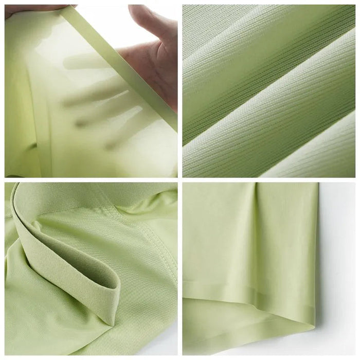 JEWYEE mens Ultra Thin Ice Silk underwear. Silk feeling.  Ultra thin ice silk mesh.  Featherlight. 4-Way stretch. Moisture wicking. Fast Dry.